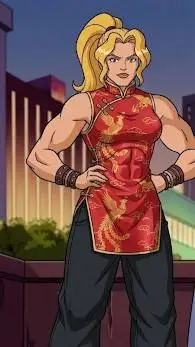 ai character: Athena  background