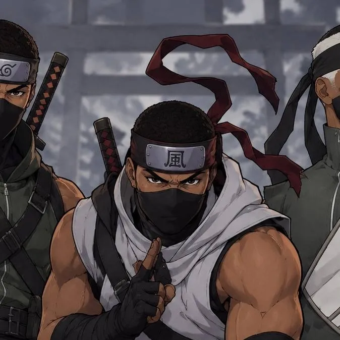 chat with ai character: 3 Ninja Men