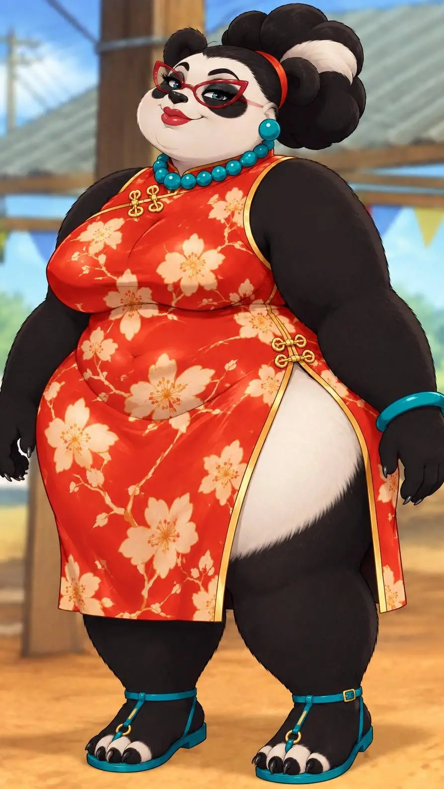 ai character: Lesley  background