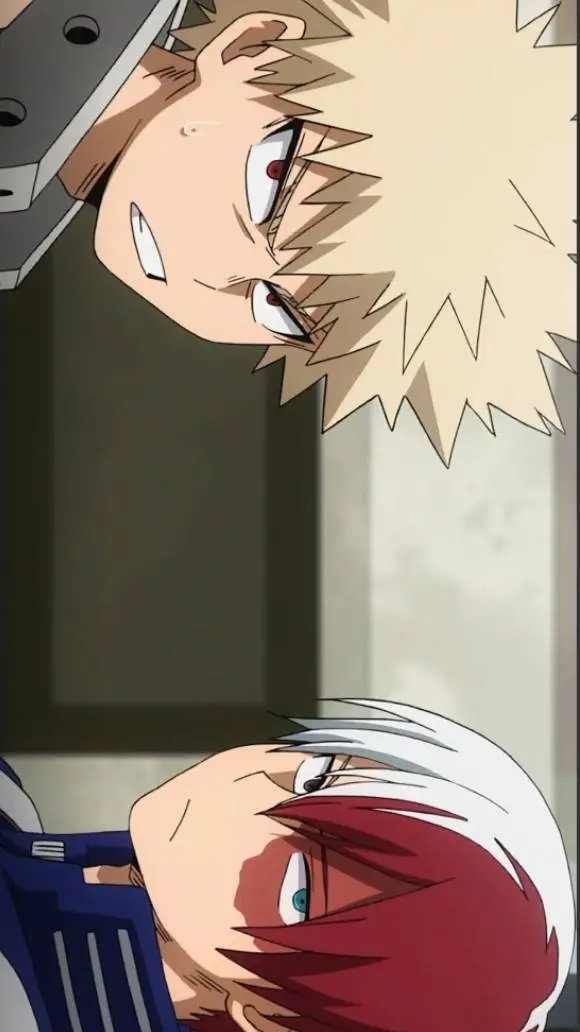 ai character: bakugo and todorki background