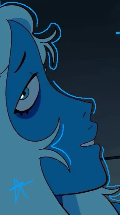 ai character: Blue diamond 💎  background