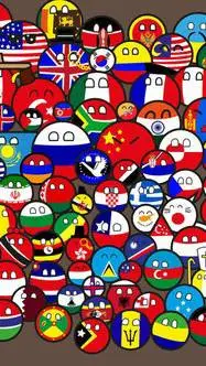 ai character: Countryballs  background