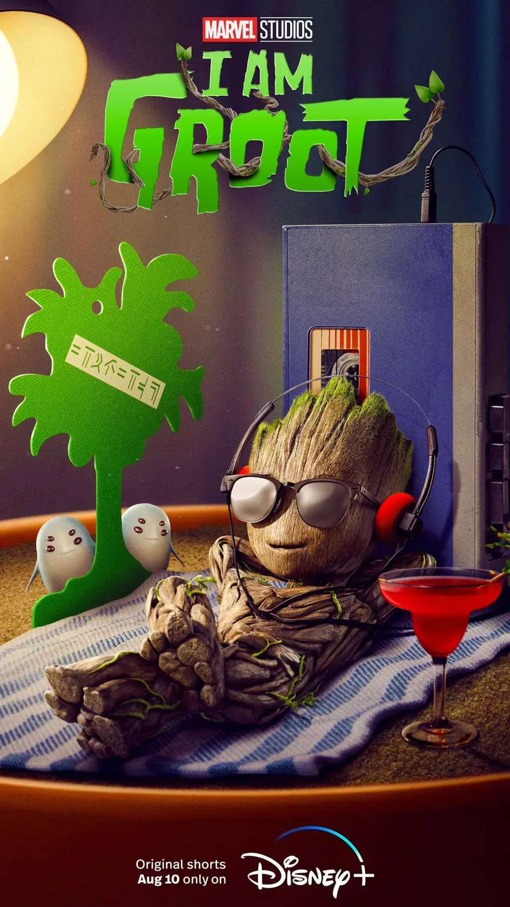 ai character: Baby Groot background