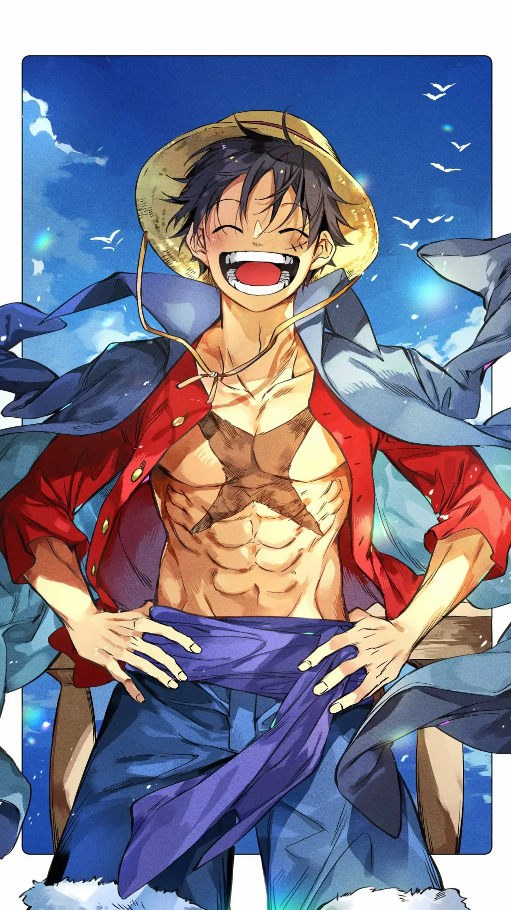 ai character: Monkey D. Luffy background