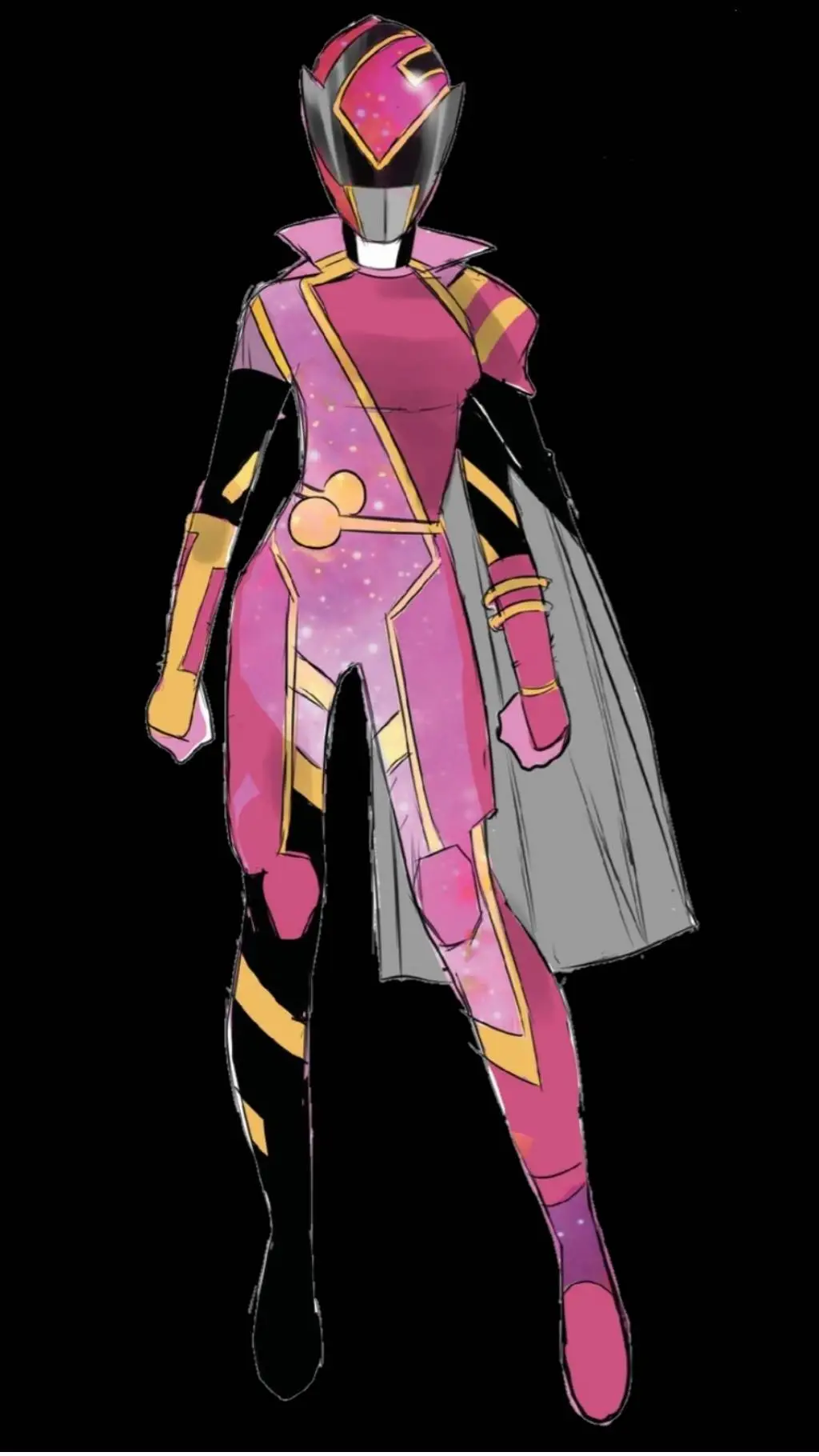 ai character: pink power ranger background