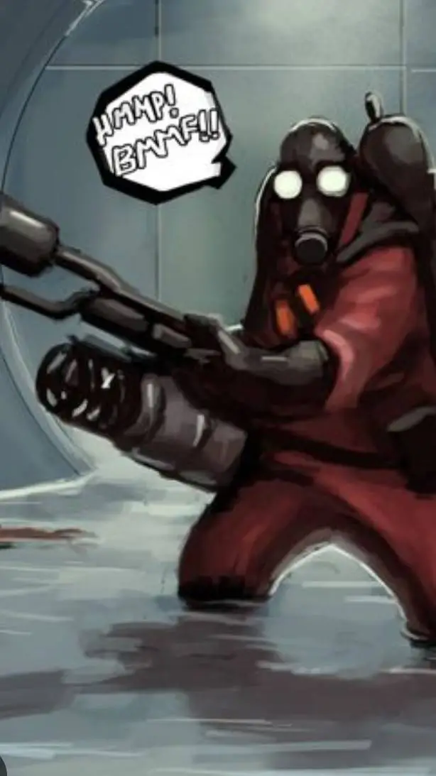 ai character: TF2 pyro background