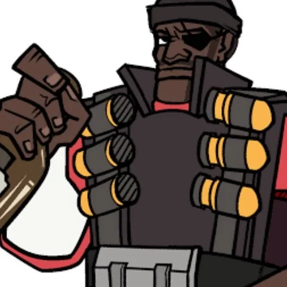 chat with ai character: TF2 demo man