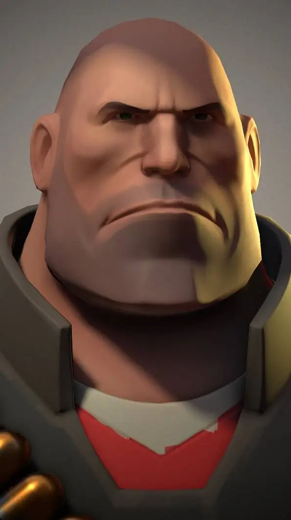 ai character: TF2 heavy guy background