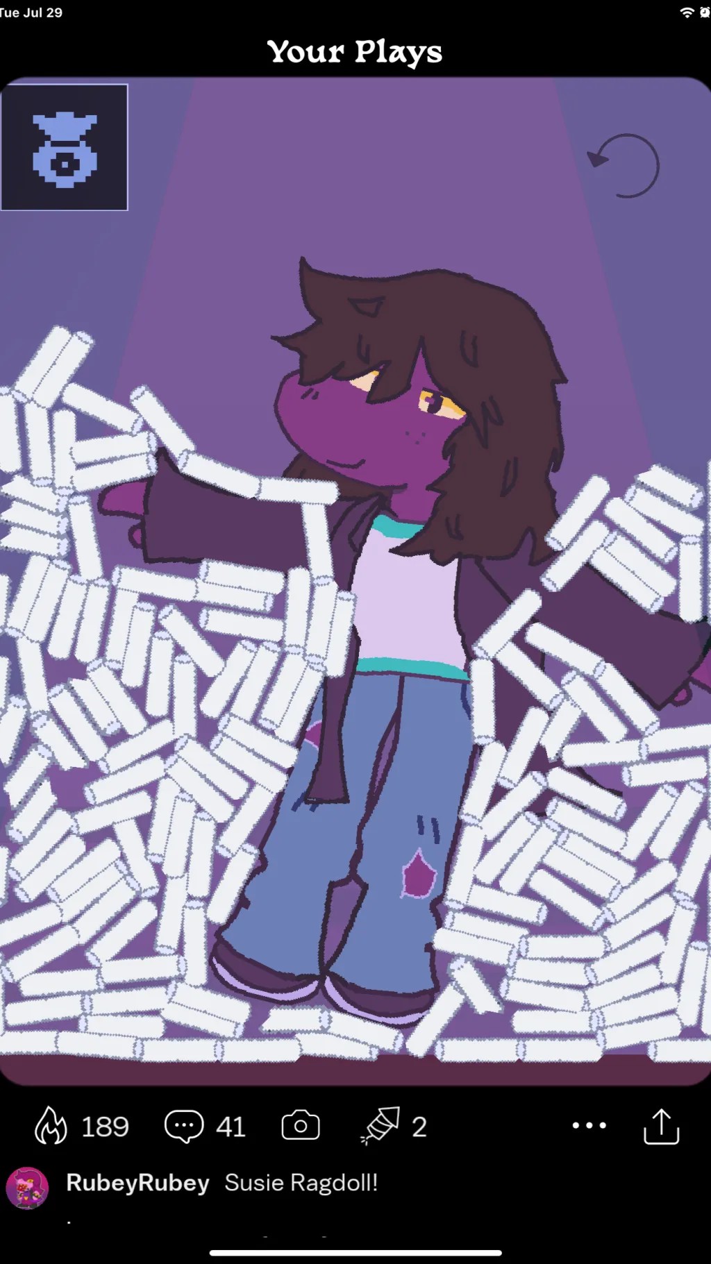 ai character: Susie :D background