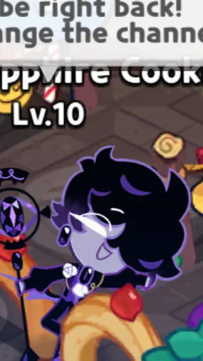ai character: Black sapphire background