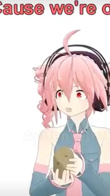 ai character: Teto potato background