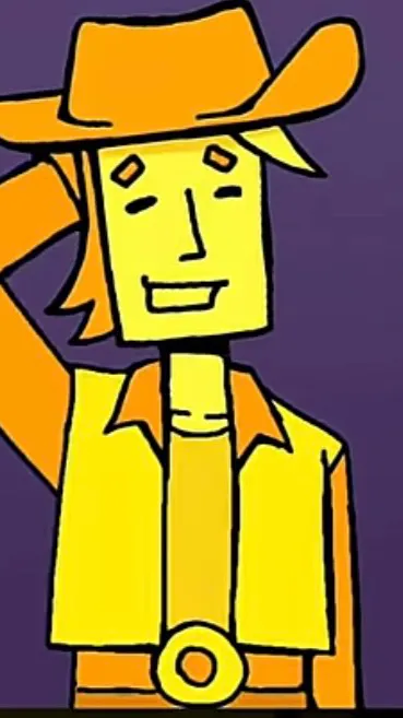 ai character: Yellow background