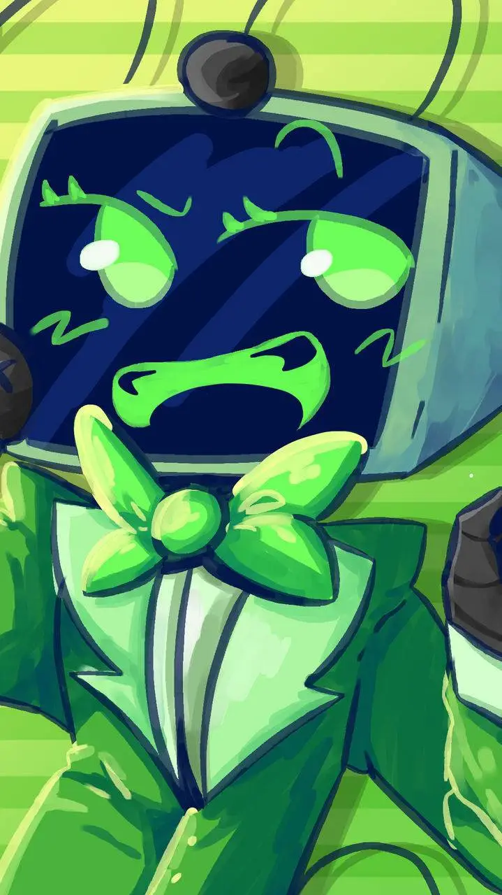 ai character: 📺💚🖤ᐯᗴᗴ🖤💚📺 background