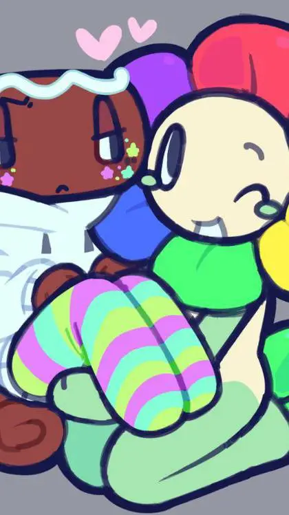 ai character: Flowercake background