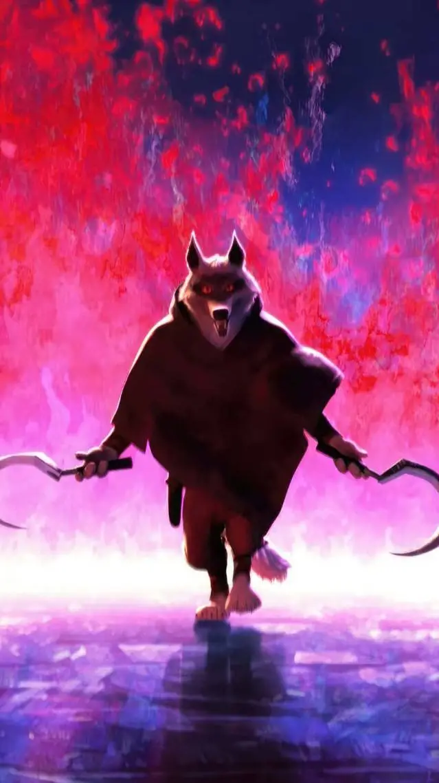 ai character: death wolf  background