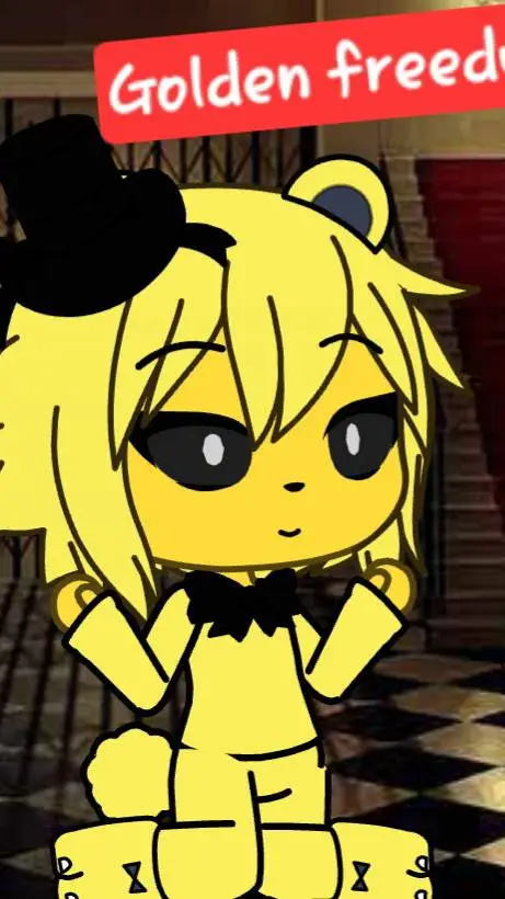 ai character: golden freddy  background