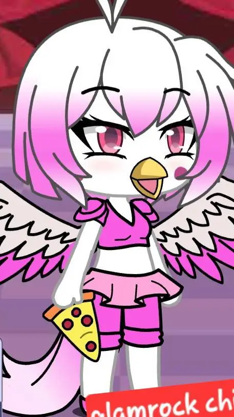 ai character: glamrock chica  background