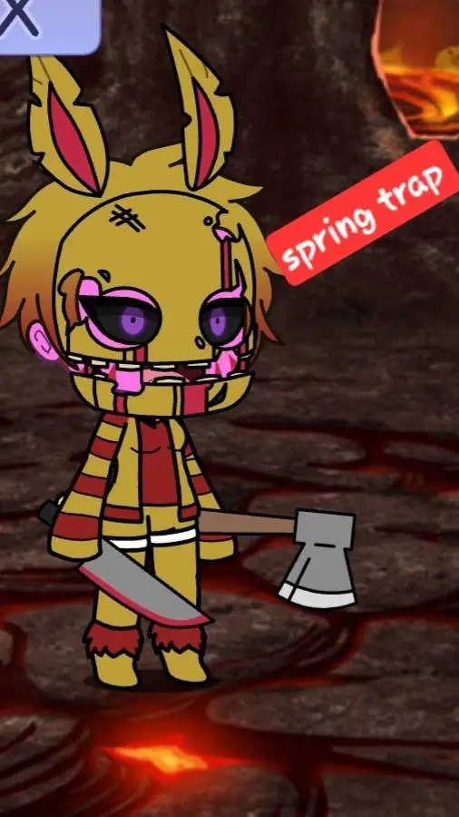 ai character: spring trap  background