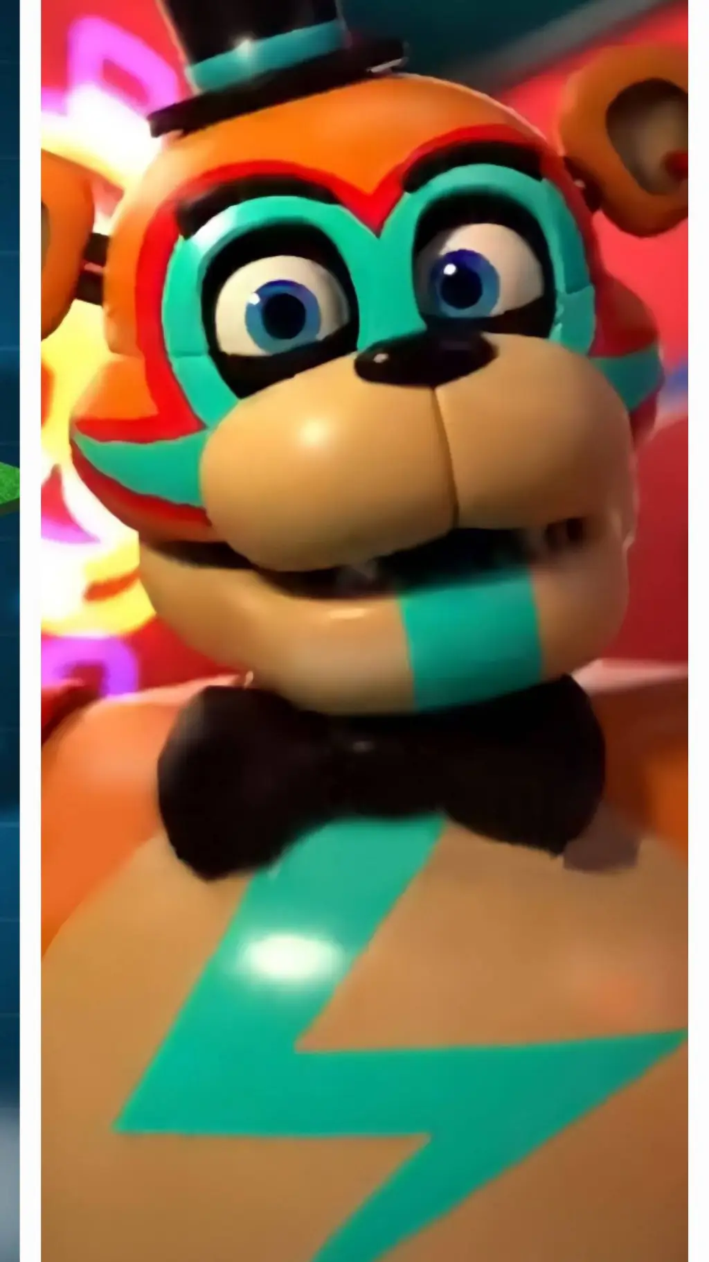 ai character: glamrock freddy  background