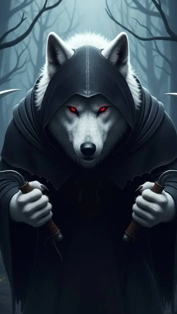 ai character: death wolf  background