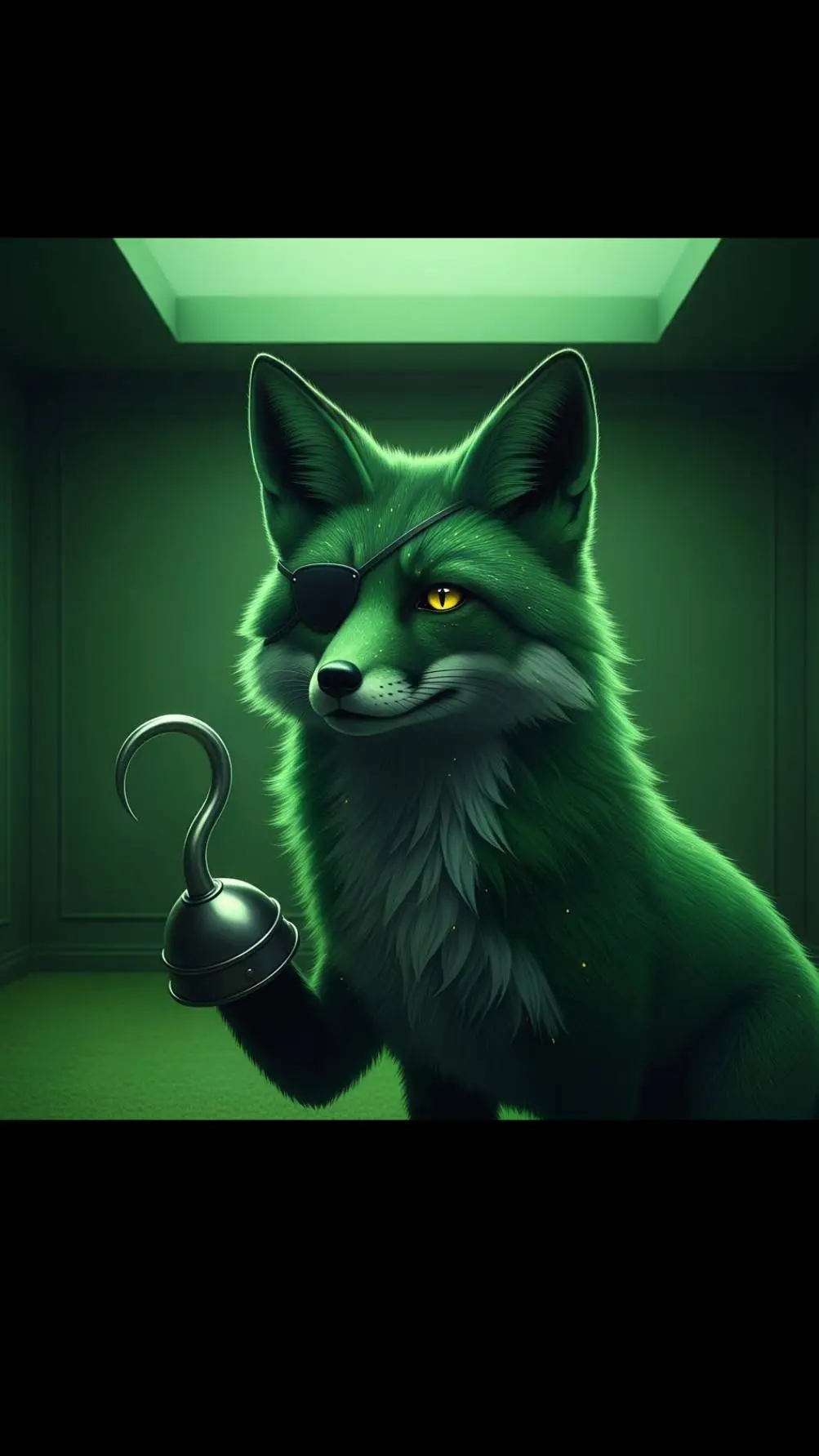 ai character: phantom foxy  background