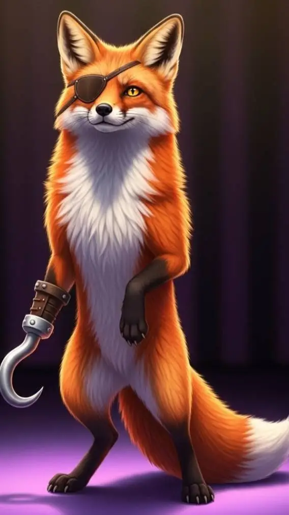 ai character: foxy  background