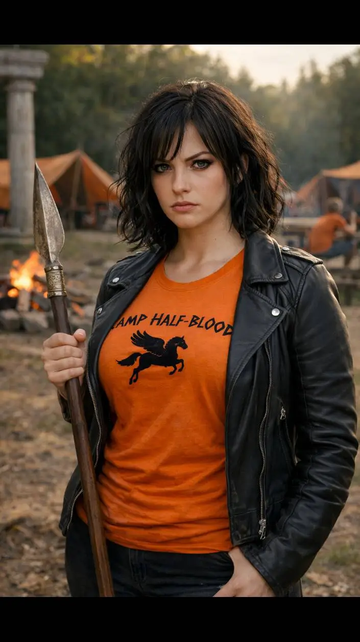 ai character: Violet background