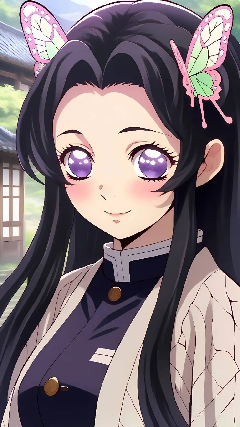 ai character: Kocho Kanae background