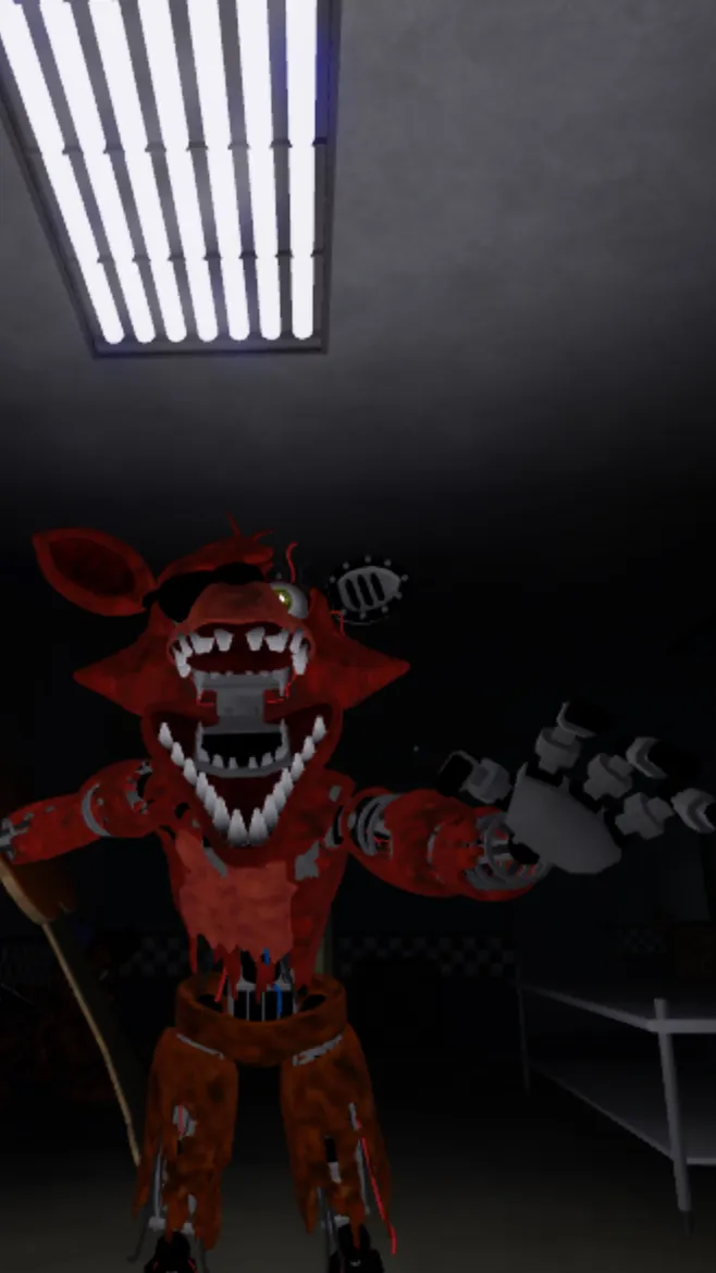 ai character:  withered foxy background