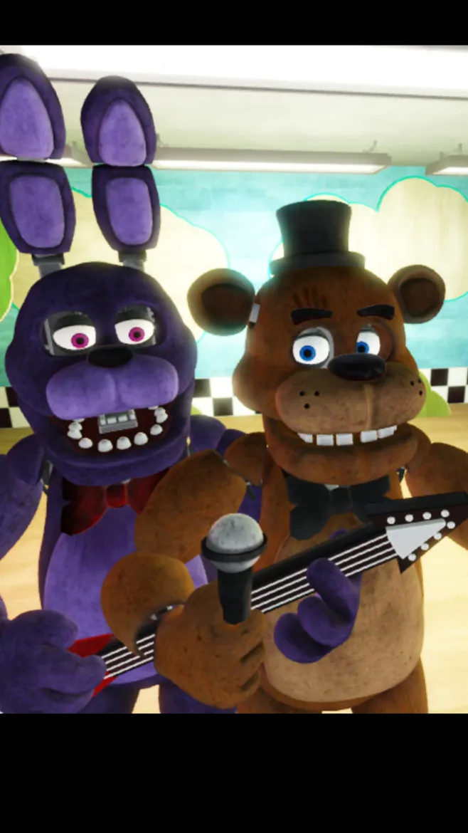 ai character: Freddie and Bonnie background