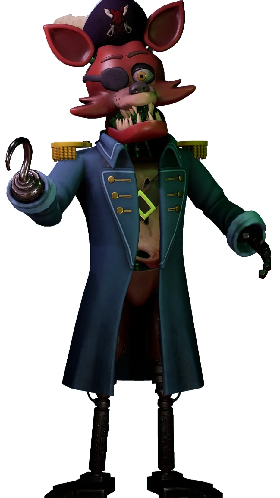 ai character: Captain foxy background