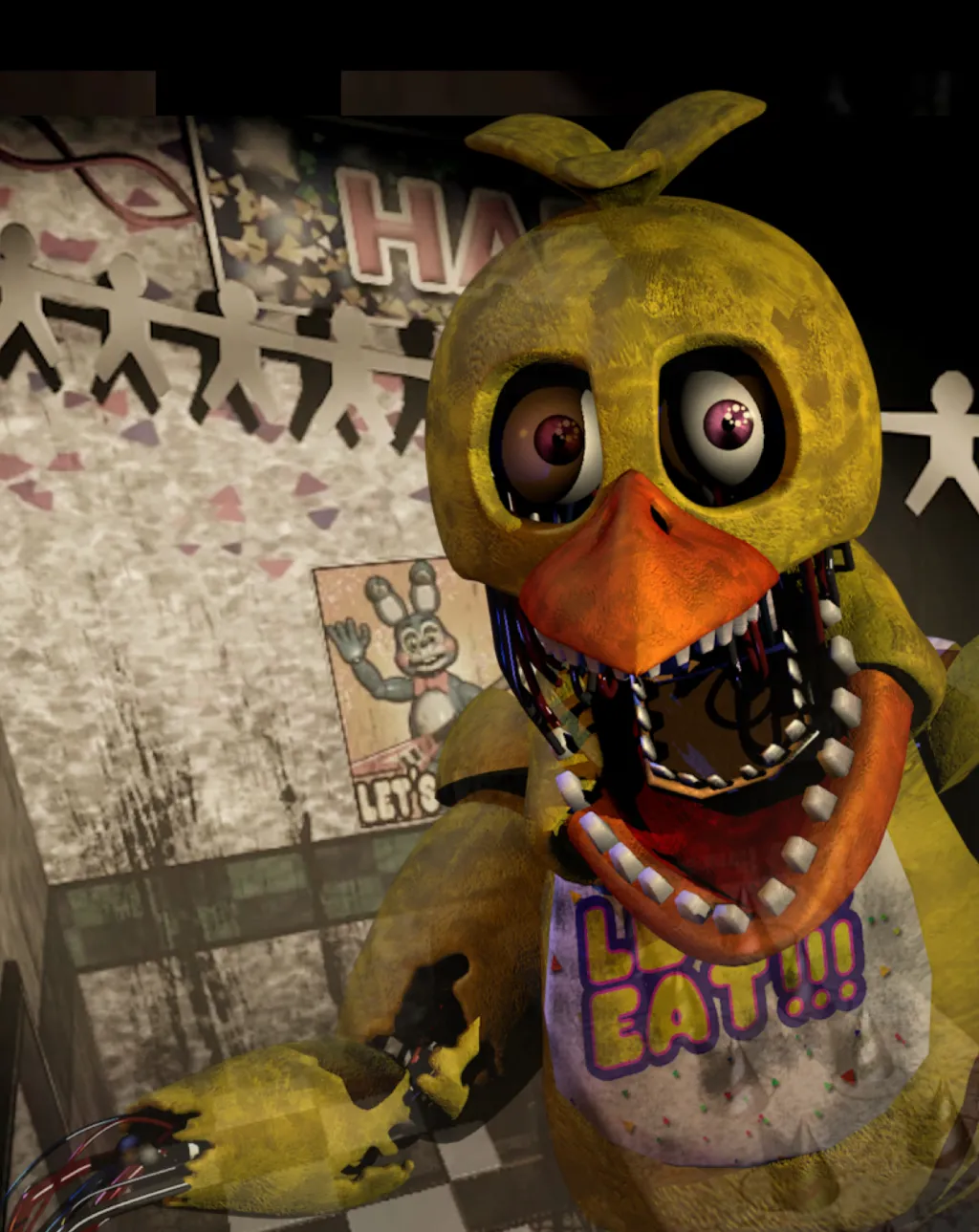 chat with ai character: Withered Chica