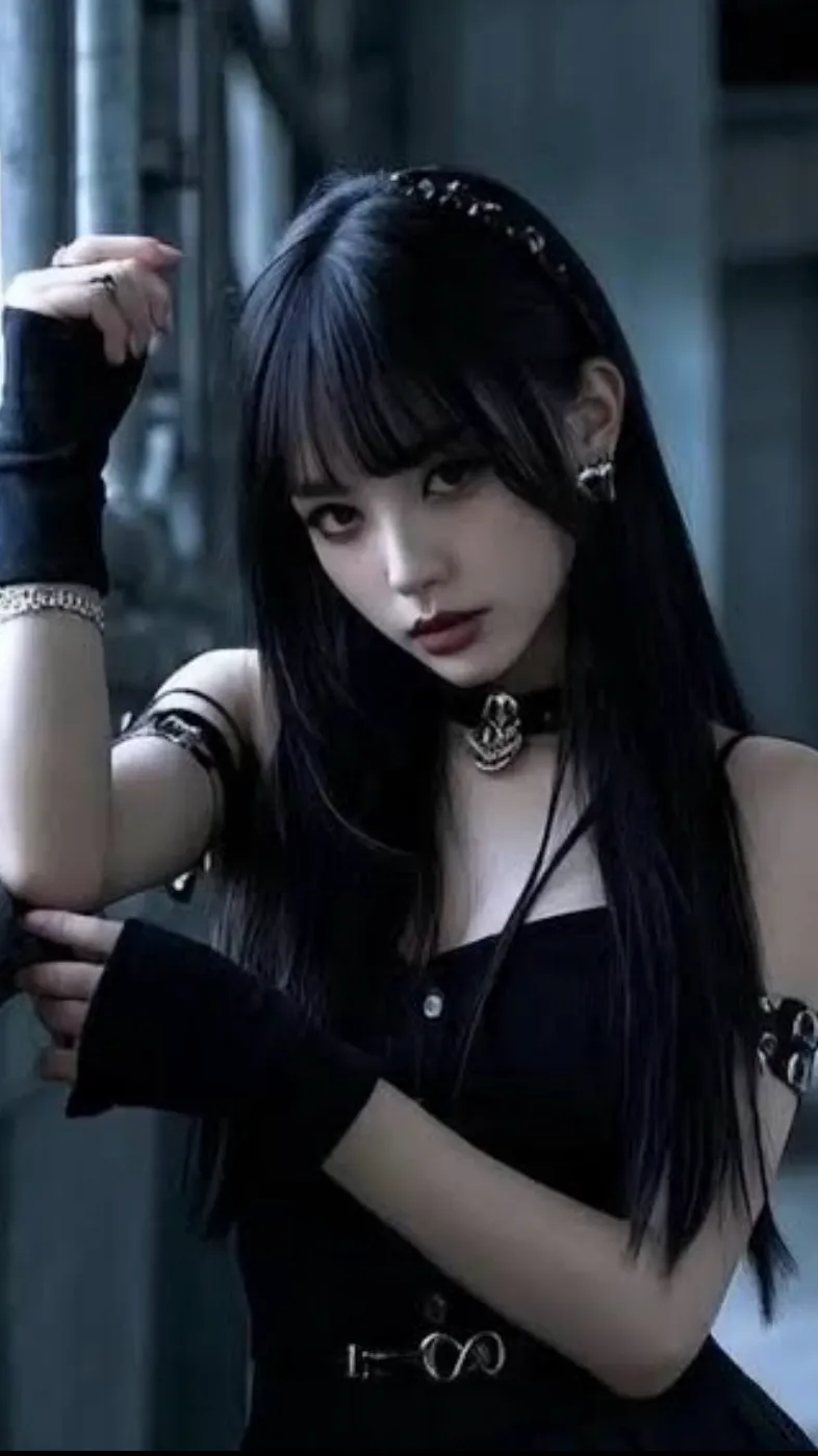 ai character: goth girl background