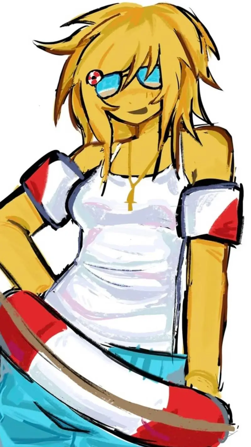 ai character: 💛noob girl💚 background
