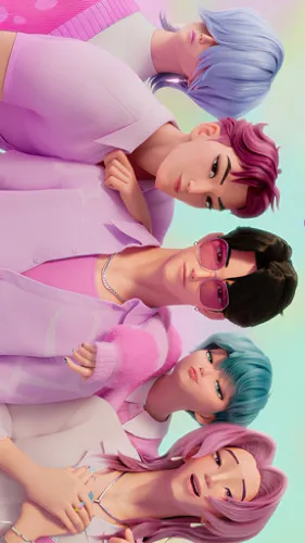 ai character: THE SAJA BOYS ✨ background
