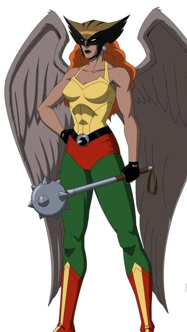 ai character: hawk girl  background