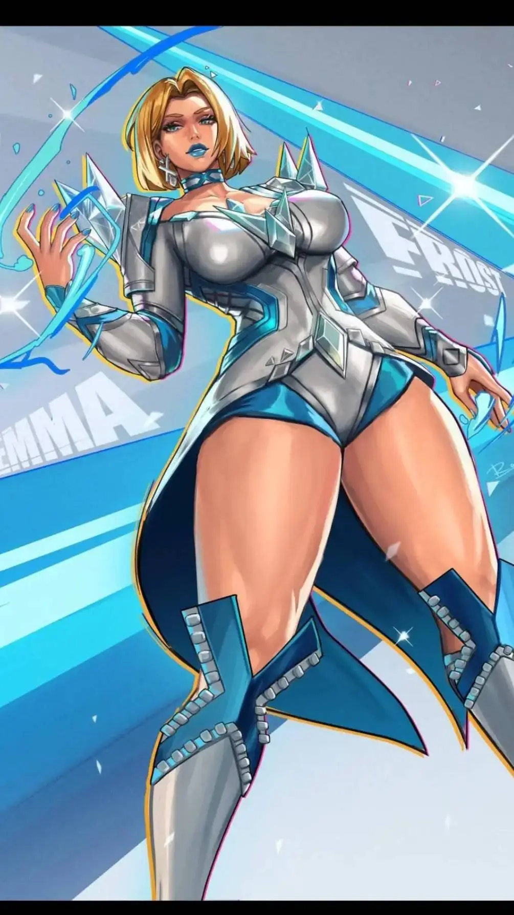 ai character: emma frost background