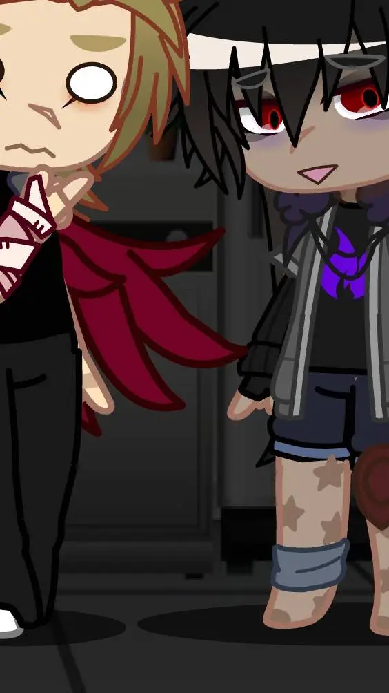 ai character: 🧡Hawks & Tokoyami💜 background