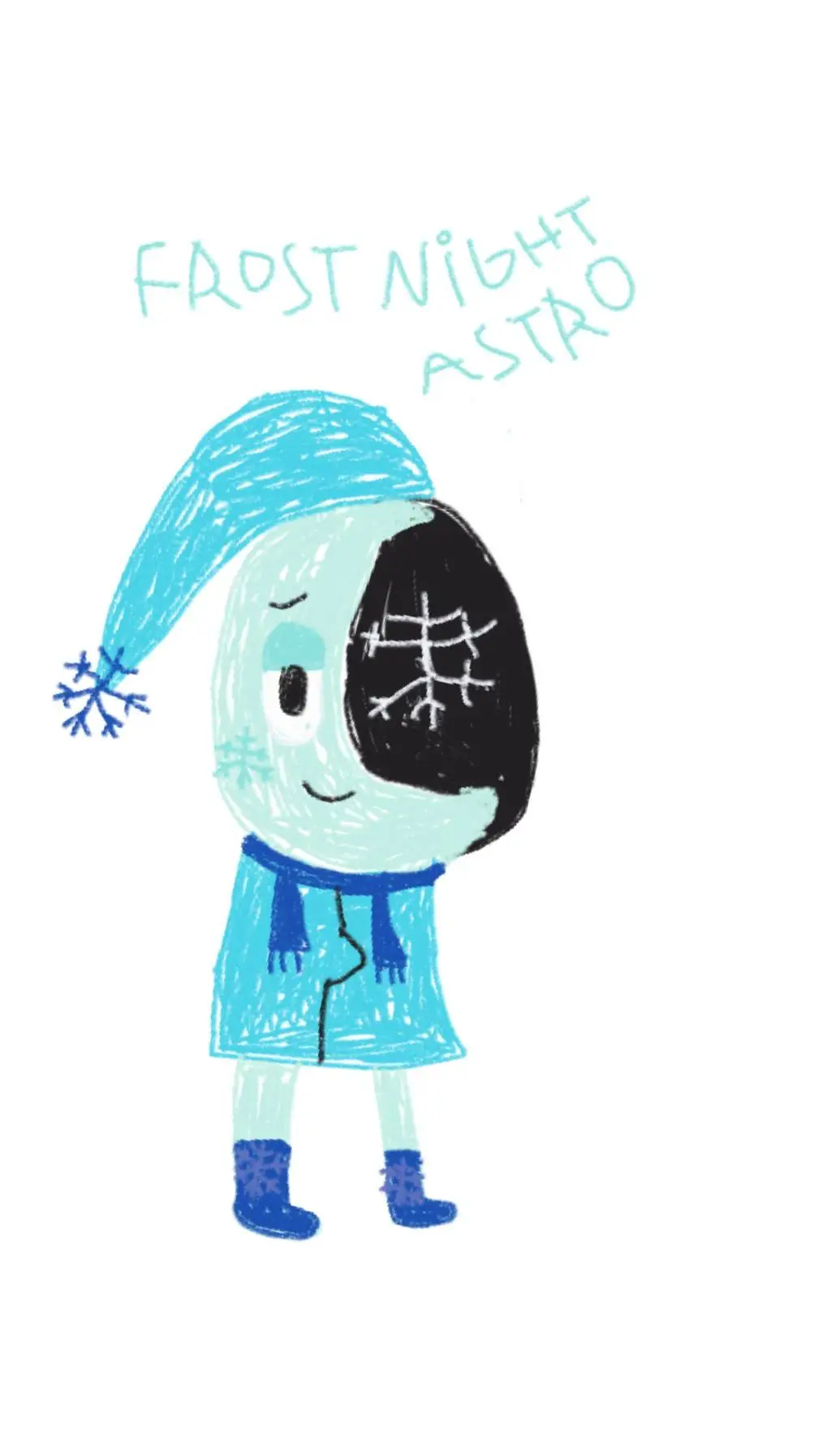 ai character: frost night astro background