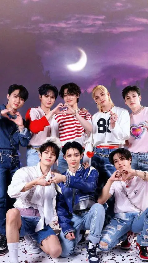 ai character: stray kids family  background