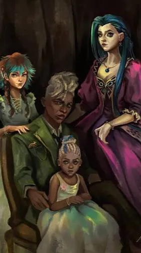 ai character: Jinx family￼💙 background