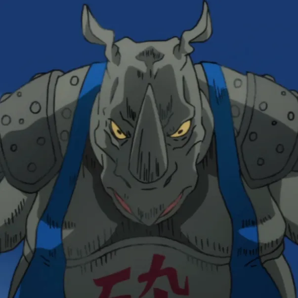 chat with ai character: Rhino wrestler