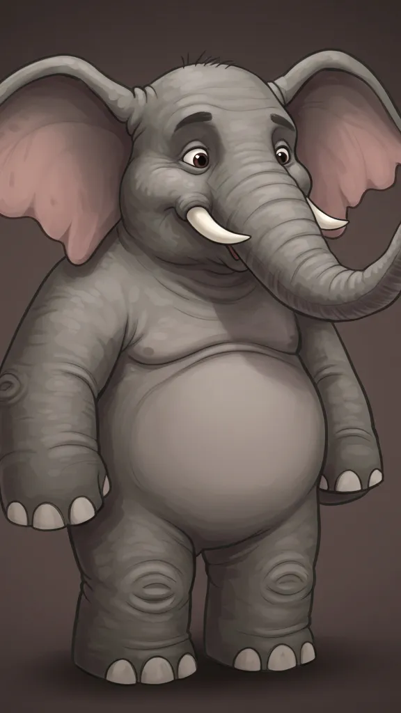 ai character: Jonathan elephant  background