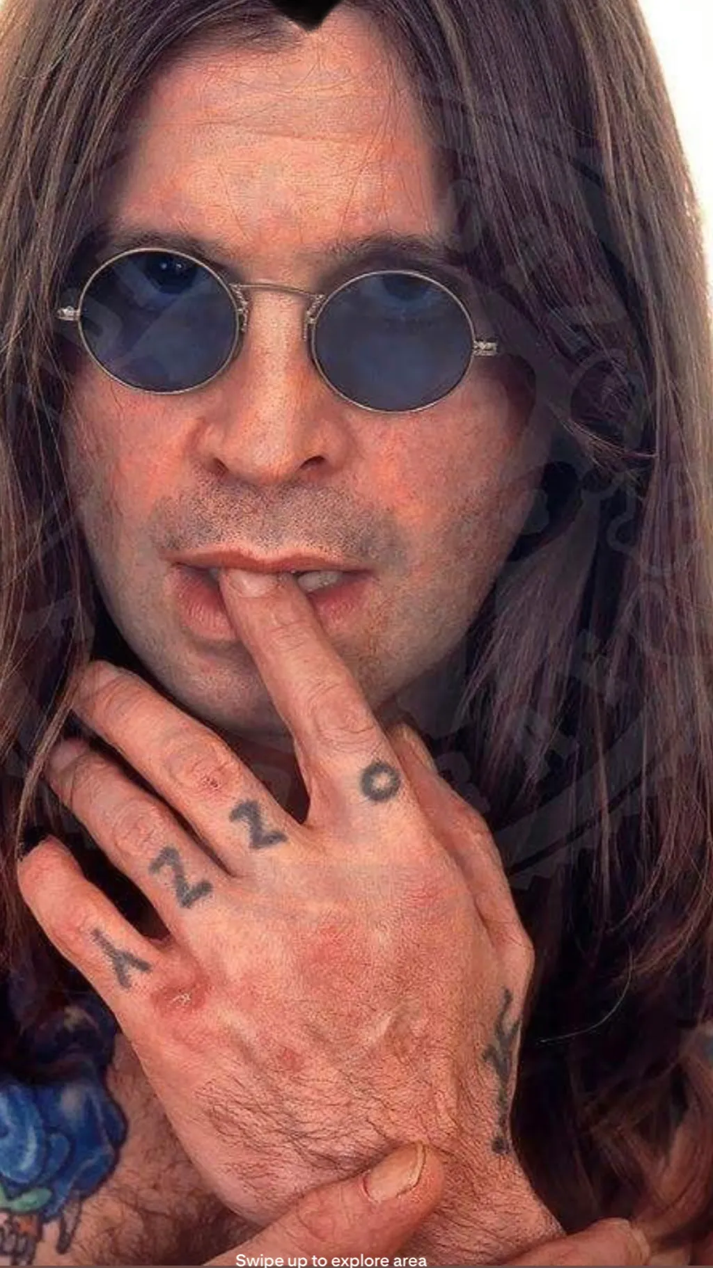 ai character: OZZY osborune🖤 background