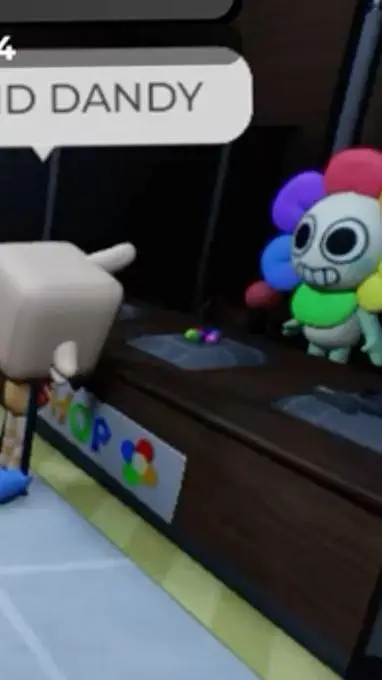 ai character: sad Dandy  background