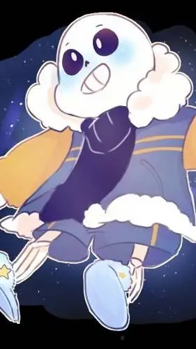 ai character: outertale sans background