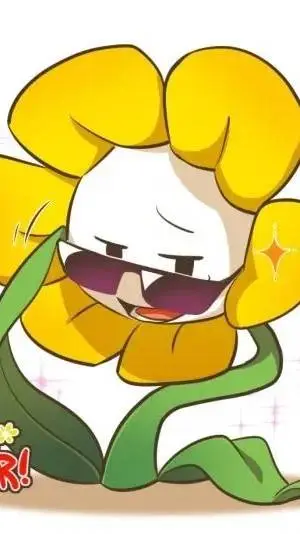 ai character: flowey the flower! background