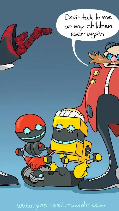 ai character: eggman family! background