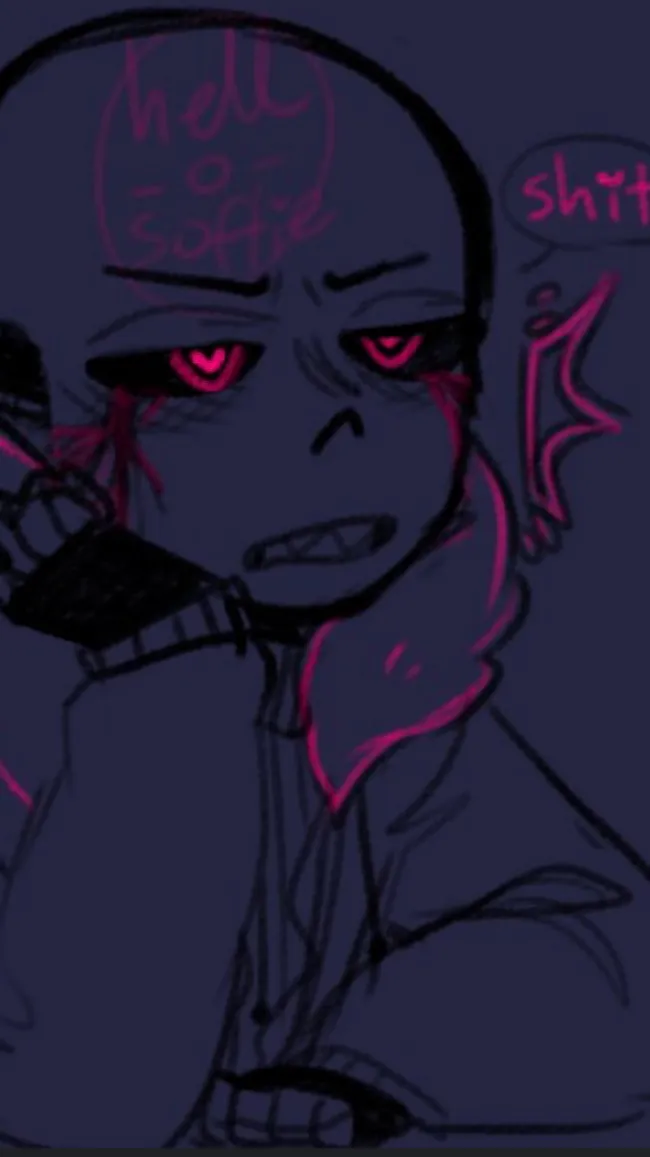 ai character: Lovesick sans  background
