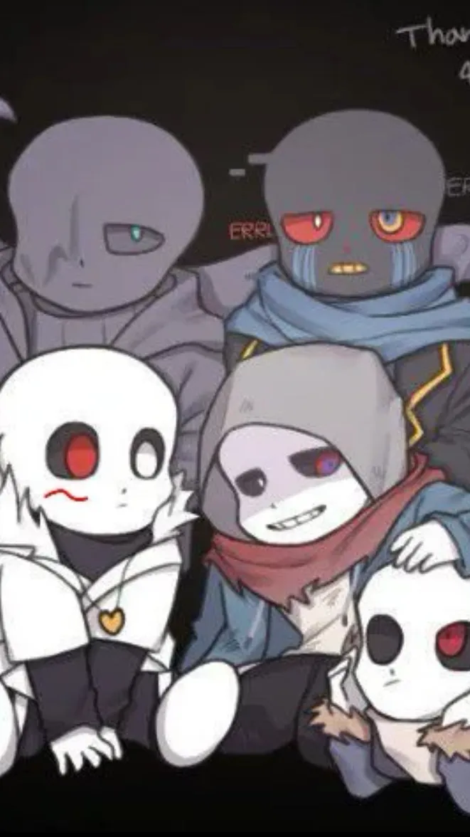 ai character: Sans au ❤️ background